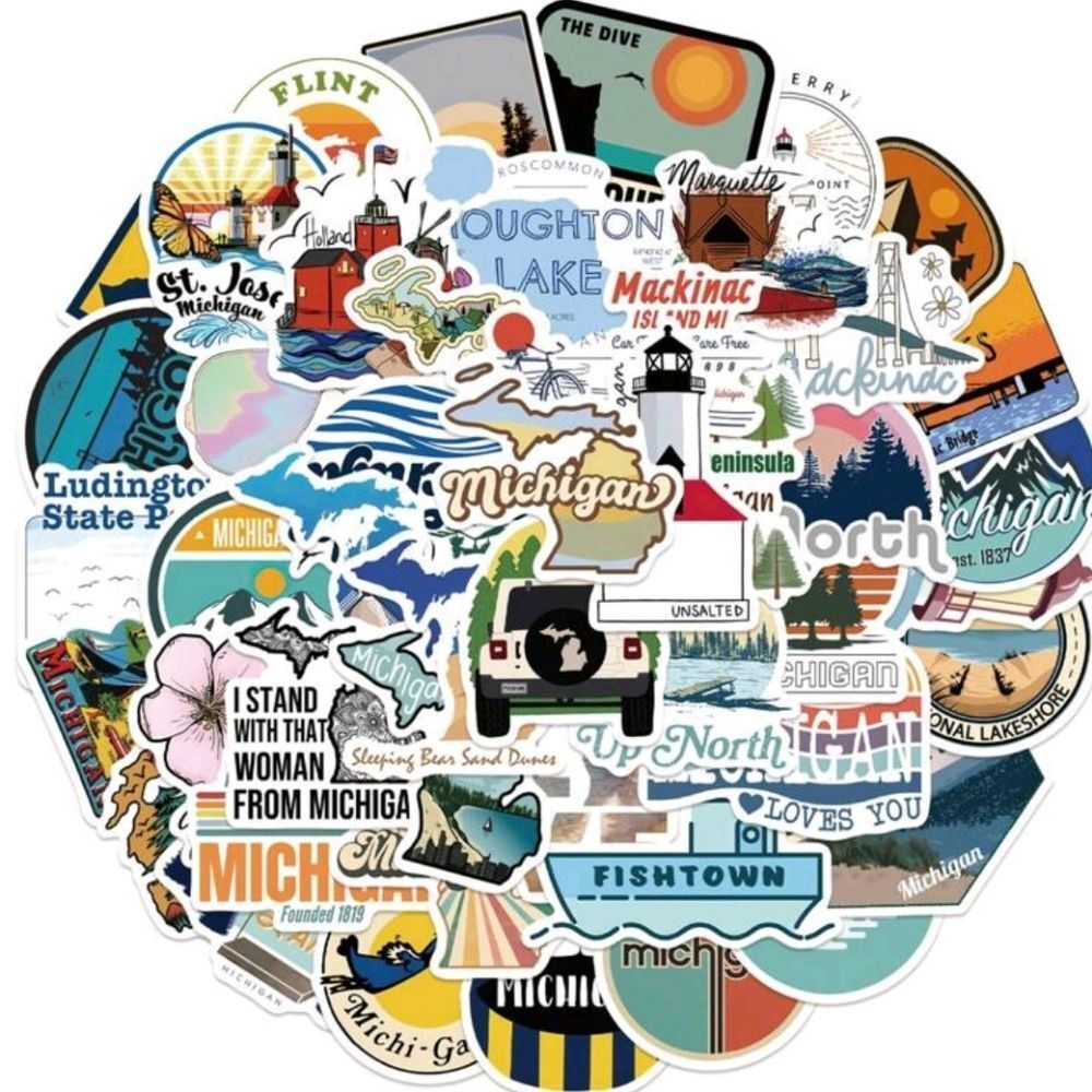 Assorted Michigan State Stickers